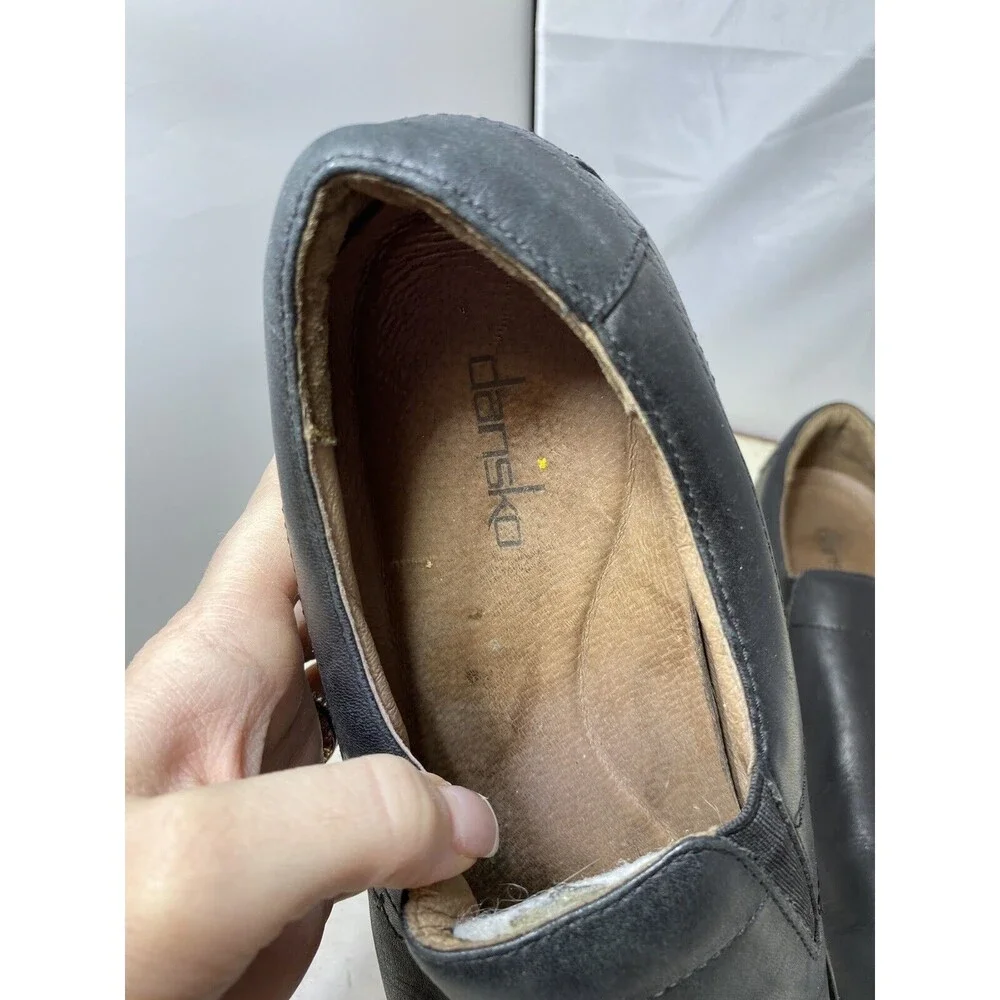 DANSKO JACKSON Men's Loafer Slip On Comfort Shoes Black Leather Size 12.5-13/46